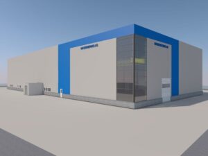 3D-skisse av ny hall